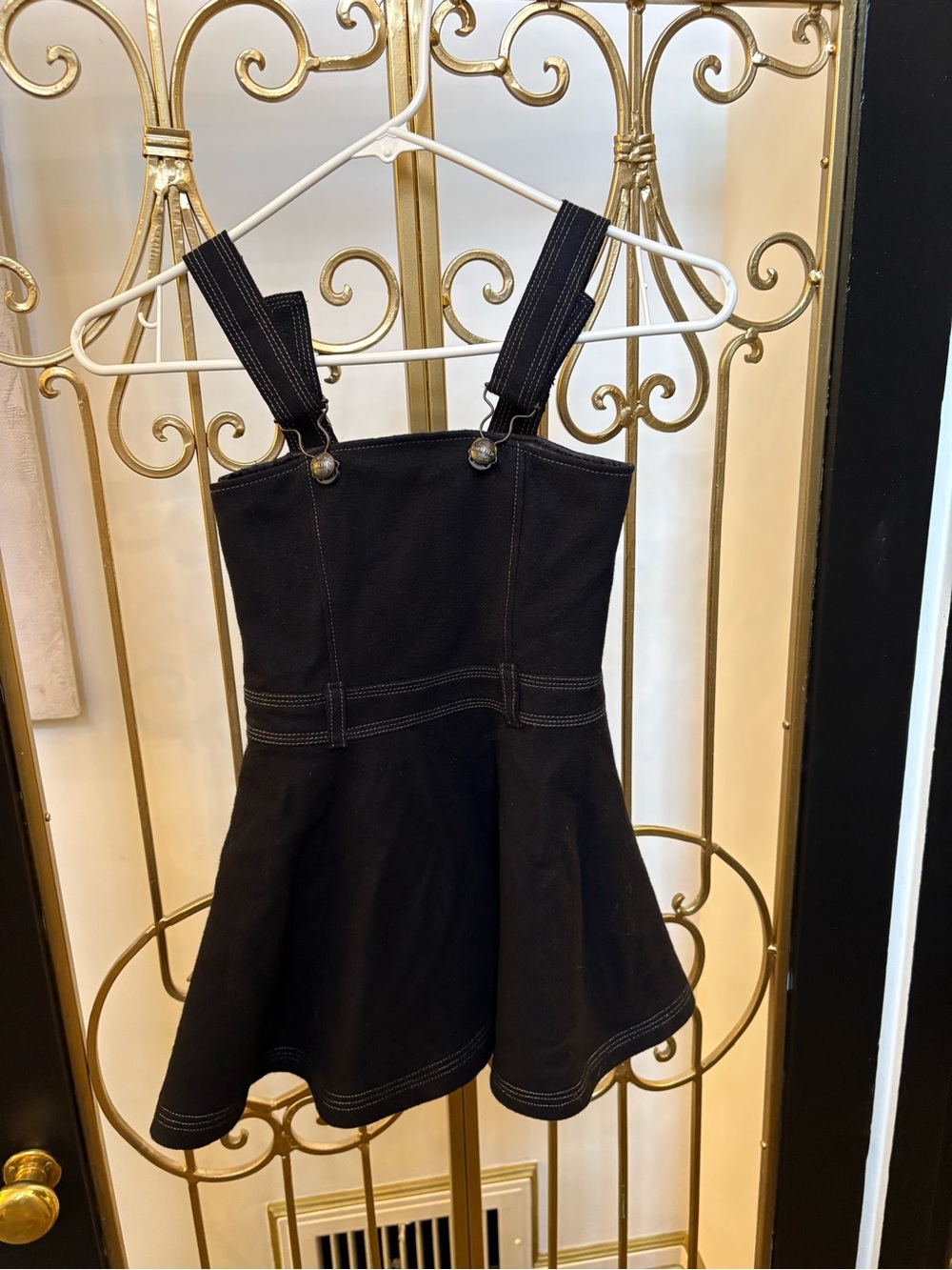 Jean Paul Gaultier junior Pinafore Skirt Dress Adjustable Straps size 6 yea